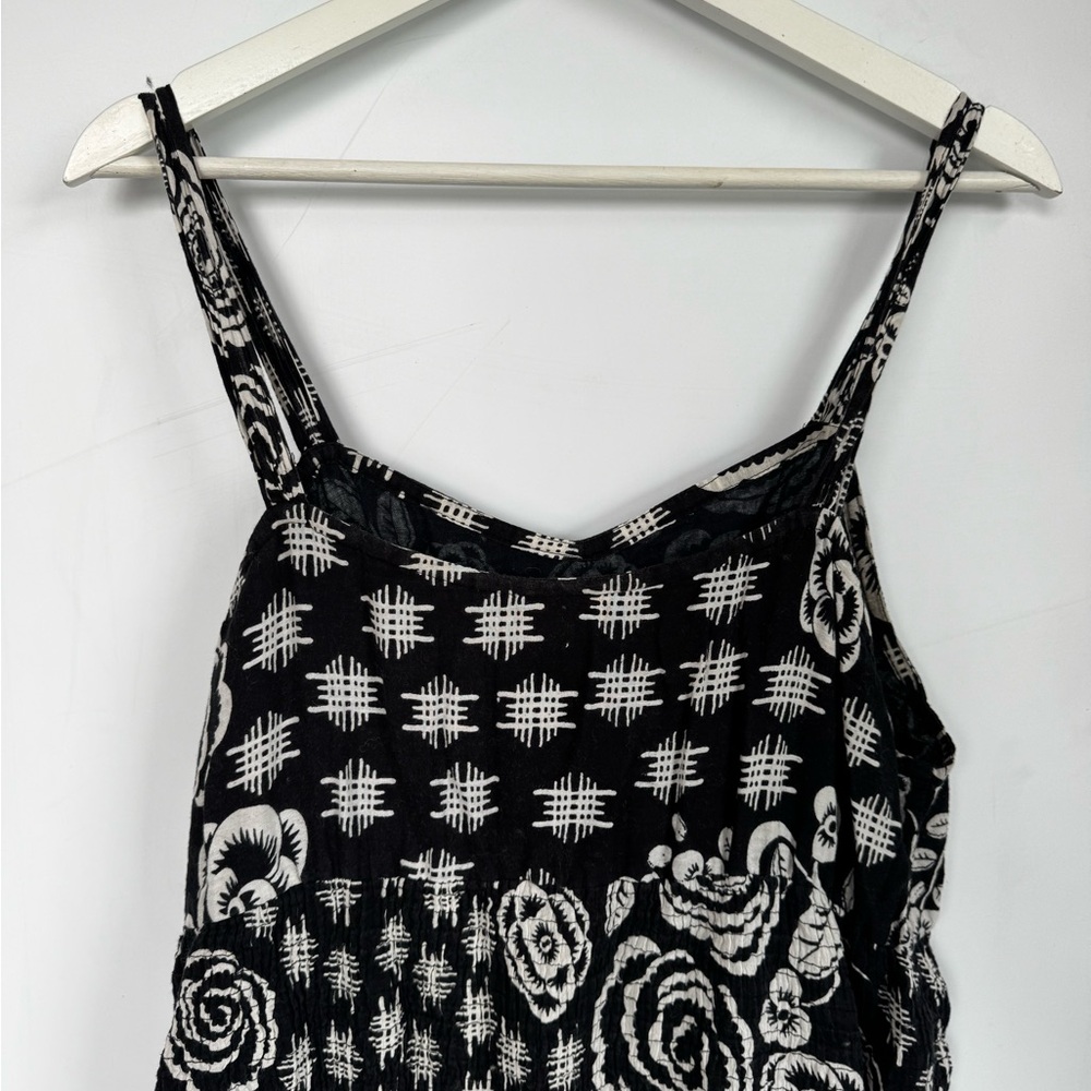 MLLE Gabrielle Black and White Tiered Maxi Dress Size 1X - Picture 2 of 14
